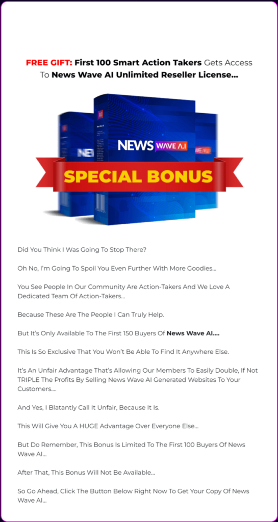 News Wave AI Special Bonus